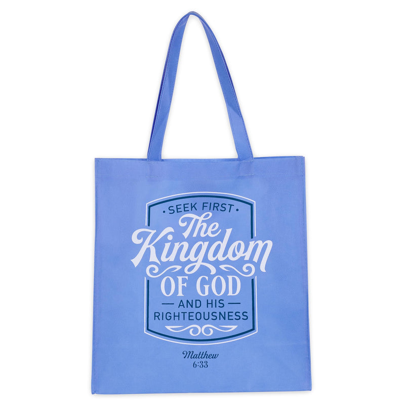 Christian Art Gifts Large Reusable Shopping Tote Bags for Women & Men, Inspirational Scripture, Sturdy Handles, Multicolor