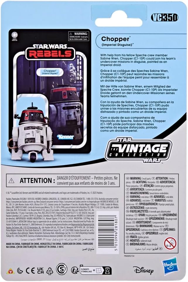 Star Wars The Vintage Collection Chopper (Imperial Disguise), Star Wars Rebels Action-Figur (9,5 cm