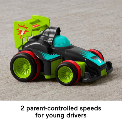 Fisher-Price Preschool Toy Remote Controlled Car My Easy RC with 2 Speeds for Kids Ages 3+ Years, HYH28
