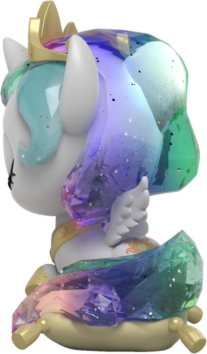 Mighty Jaxx My Little Pony Kwistal Fwenz: Princess Memories | Princess Celestia | Figura da collezione in vinile da 6 pollici