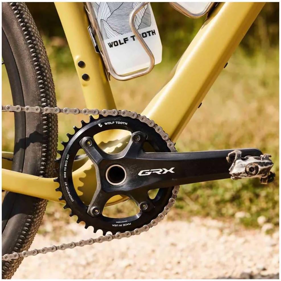 Wolf Tooth 110 BCD - Plato asimétrico de 4 pernos para manivelas GRX Drop-Stop ST