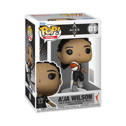 Funko Pop! WNBA: Aces - A'ja Wilson - WNBA Players - Collectable Vinyl Figure - Gift Idea - Official Merchandise - Toys for Kids & Adults - Sports Fans - Model Figure for Collectors and Display