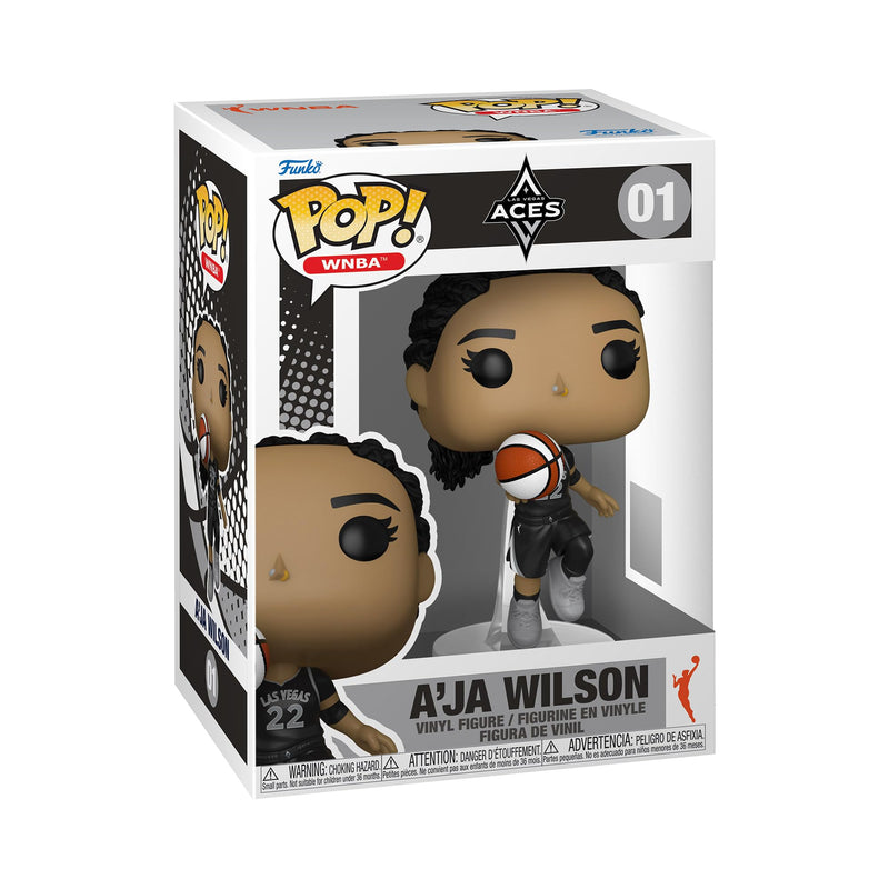 Funko Pop! WNBA: Aces - A'ja Wilson - WNBA Players - Collectable Vinyl Figure - Gift Idea - Official Merchandise - Toys for Kids & Adults - Sports Fans - Model Figure for Collectors and Display