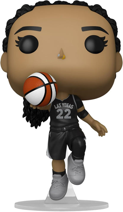 Funko Pop! WNBA: Aces - A'ja Wilson - WNBA Players - Collectable Vinyl Figure - Gift Idea - Official Merchandise - Toys for Kids & Adults - Sports Fans - Model Figure for Collectors and Display