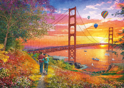 Schmidt | Walking to the Golden Gate Bridge (2,000 Pieces) | Jigsaw Puzzle | Ages 14+ | 1+ Players