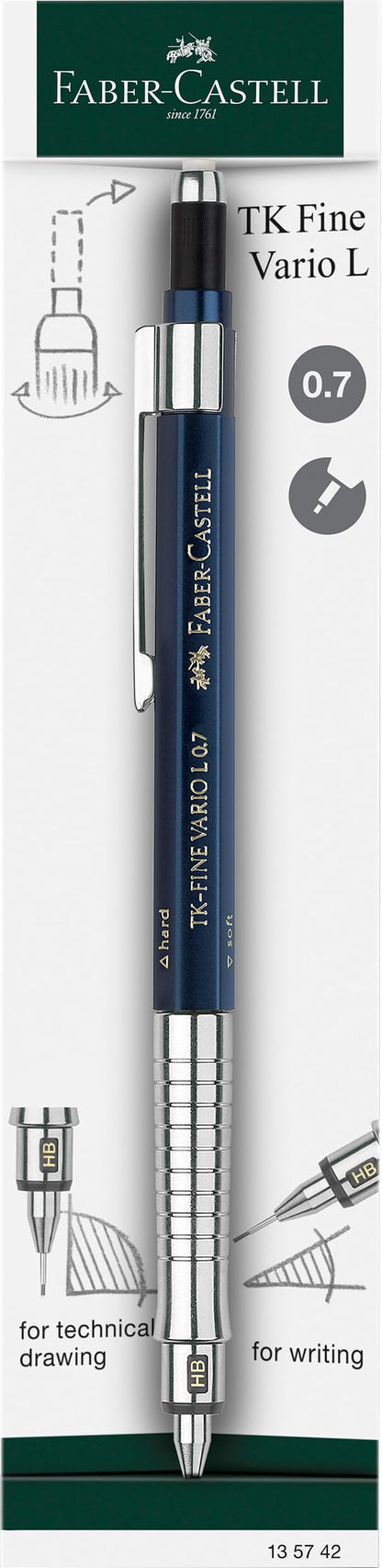 Faber Castell Mechanical Pencil TK-Fine Vario L 0.7mm Indigo
