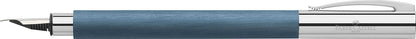 Faber-Castell Ambition 147141 Fountain Pen High-Grade Resin Blue Nib Width F 1 Fountain Pen with Gift Box