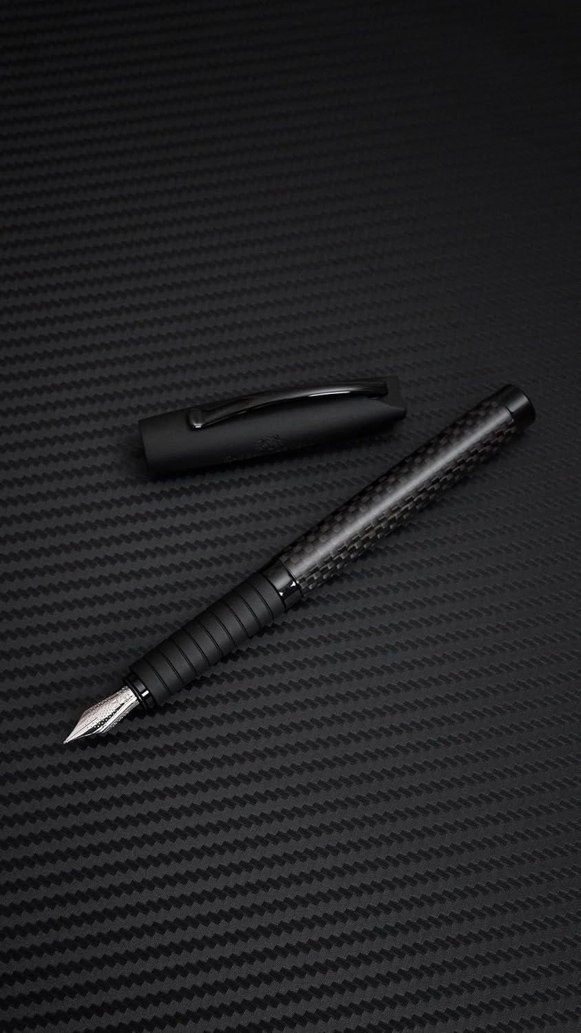 Faber-Castell Carbon BASIC Black Fountain Pen with Extra-Fine Nib