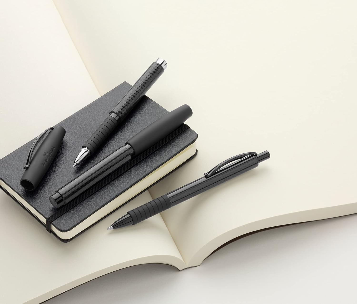 Faber-Castell Carbon BASIC Black Fountain Pen with Extra-Fine Nib