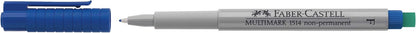 Faber-Castell Marker Multimark Non-Permanent F Blue