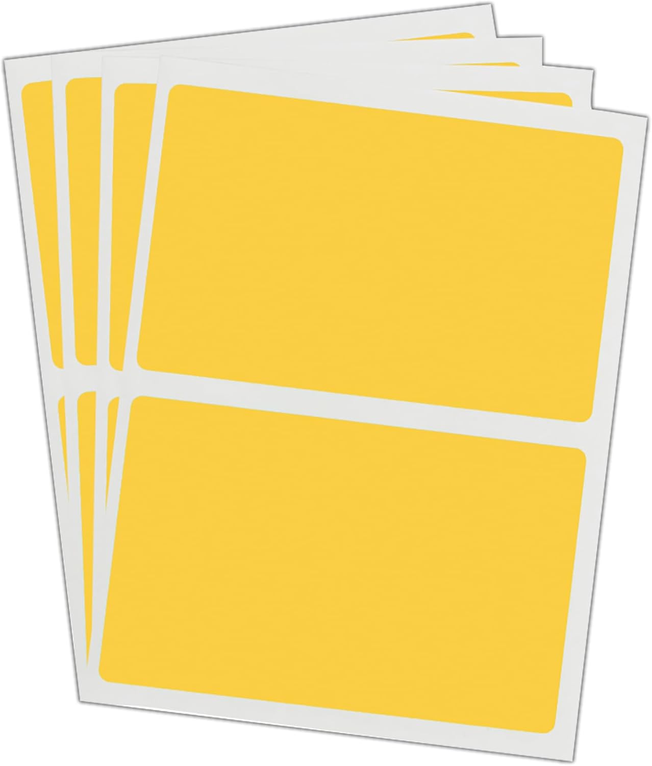 Blick Labels, Fluorescent Orange, Self Adhesive Stickers, Rectangular, 50mm x 80mm, 8 Labels, for Home, Office, Family, School, Holiday Calendar Organising, Planner, Rewards Chart, Colour Coding