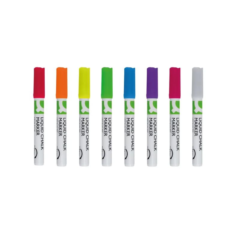 Q-Connect Chalk Markers Medium Tip Assorted (Pack of 8