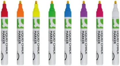 Q-Connect Chalk Markers Medium Tip Assorted (Pack of 8