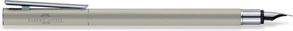 Faber-Castell Neo Slim Stainless Steel Matt Fountain Pen, B