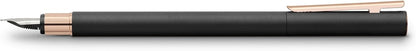 Faber-Castell Neo Slim 343101 Fountain Pen Metal Nib Width F Black with Rose Gold
