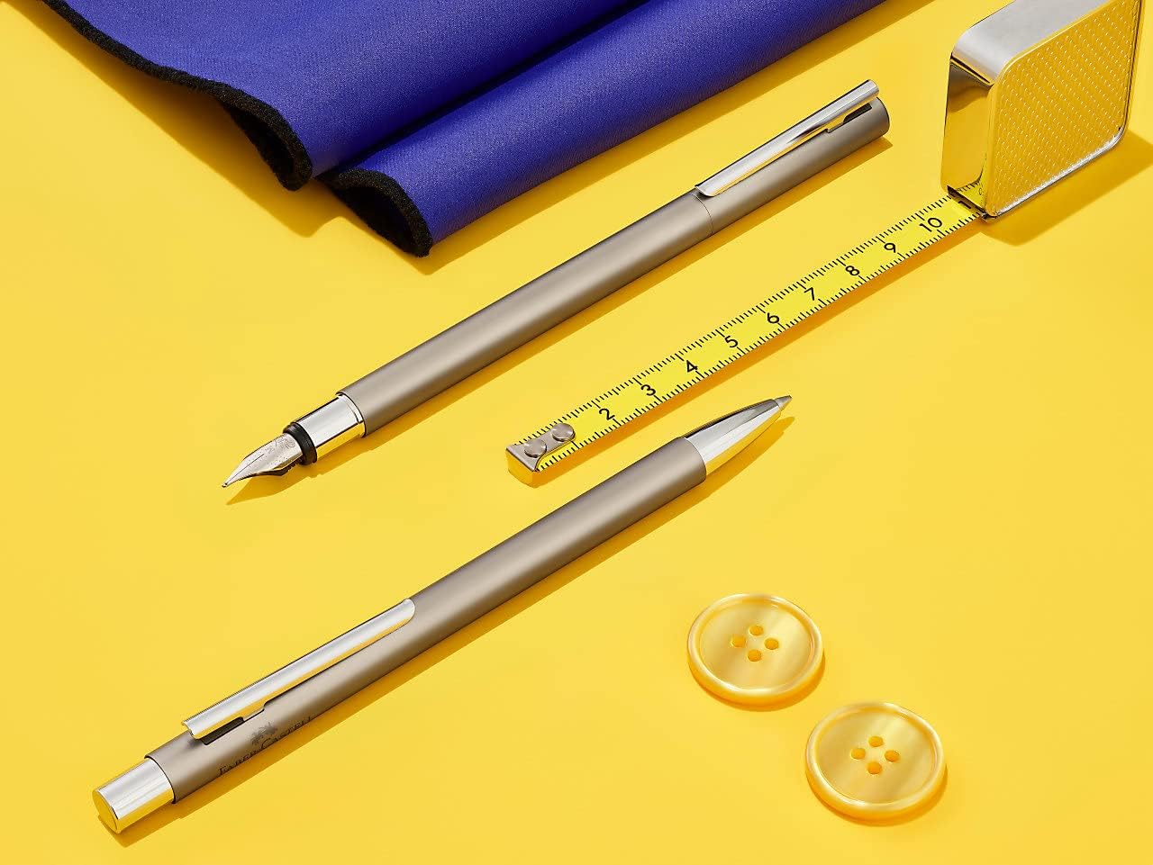 Faber-Castell 342120 Neo Slim Stainless Steel Ballpoint Pen