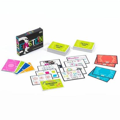 Professor PUZZLE Einstein Card Game | Fast-Paced Puzzle-Solving Game for Families & Adults | Fun Visual, Number & Word Challenges | Party Game & Travel Game for Game Nights