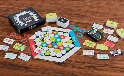 Professor PUZZLE Einstein Card Game | Fast-Paced Puzzle-Solving Game for Families & Adults | Fun Visual, Number & Word Challenges | Party Game & Travel Game for Game Nights