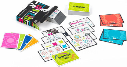 Professor PUZZLE Einstein Card Game | Fast-Paced Puzzle-Solving Game for Families & Adults | Fun Visual, Number & Word Challenges | Party Game & Travel Game for Game Nights