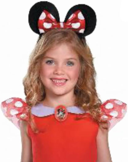 Disney Official Classic Pink Minnie Mouse Costume Kids, Minnie Mouse Dress Up Outfit Skirt Girls Fancy Dress, World Book Day Costumes for Girls