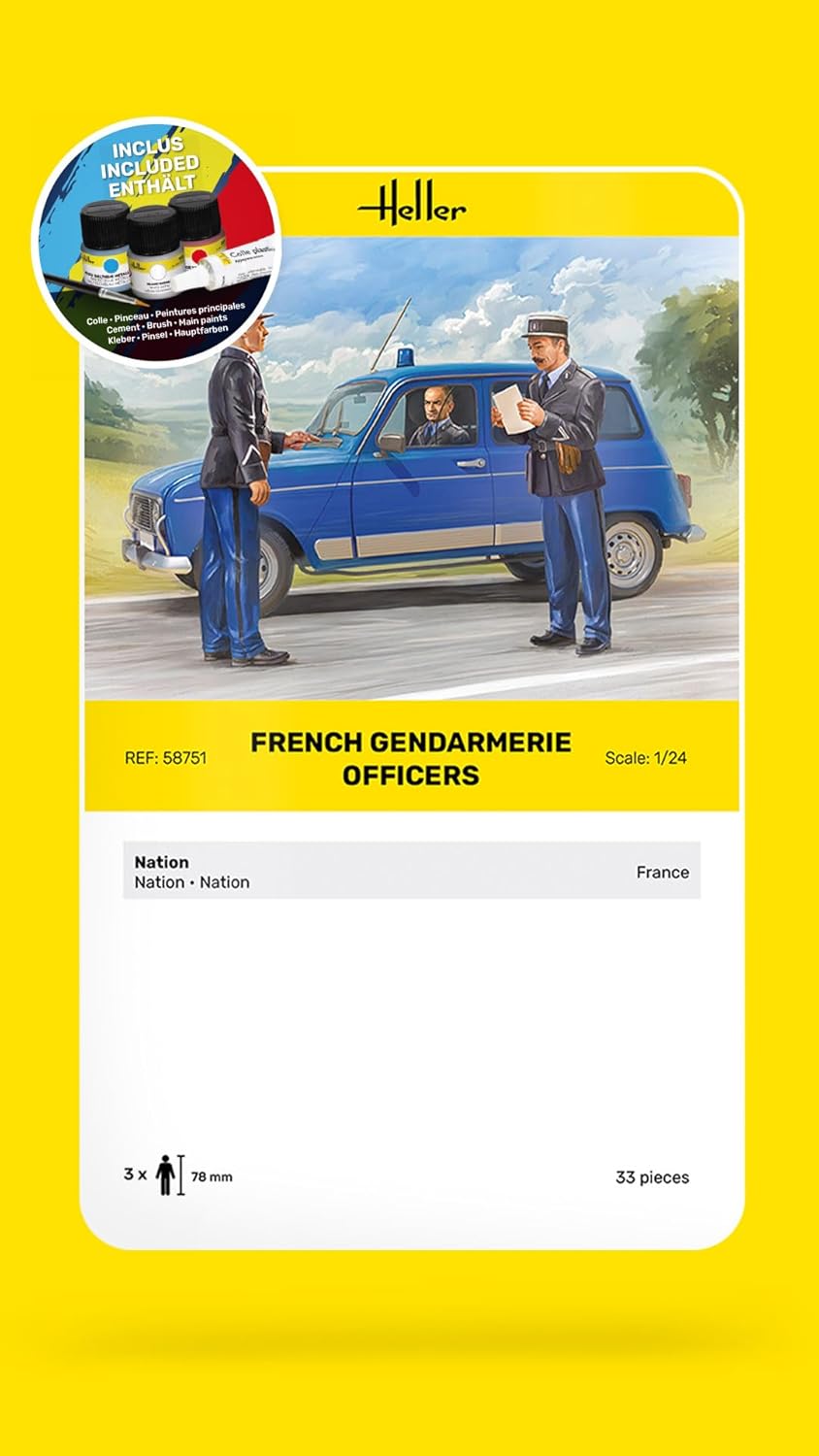 Heller - 1/24 Starter Kit French Police Officers (04/25) *