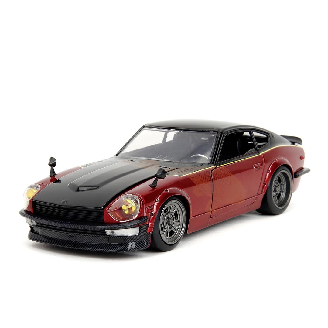 Fast & Furious JADA NISSAN DATSUN 240Z 1:24 die-cast model Car (FAST X), Red, Toys for Kids and Adults, collect and play vehicle