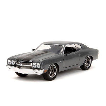 Jada Toys Fast and Furious 1970 Chevrolet Chevelle SS Model Car (Grey) - Film Car from Fast & Furious 10 with Parts to Open, Scale 1:24 (19 cm), for Fans & Collectors from 8 Years