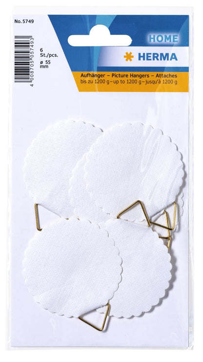 Herma Hangers 45mm Water-Soluble gummed 6 PCS. Etichetta autoadesiva 6 Pezzo(i)