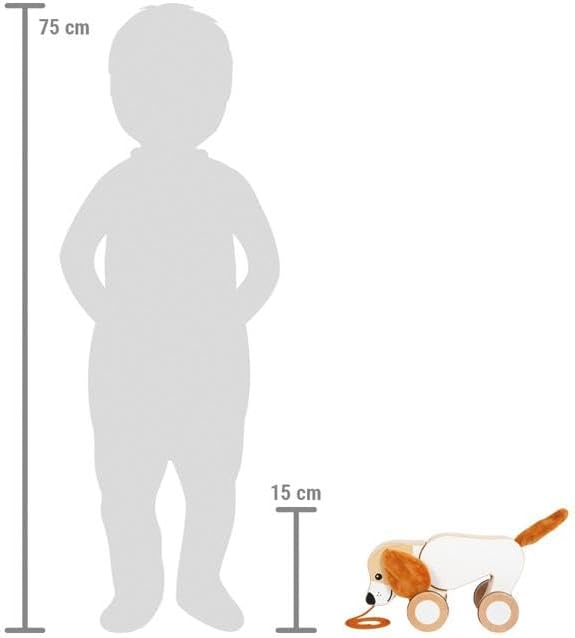 Small Foot - Small Foot - Houten Trekhond met Knisperende Oren