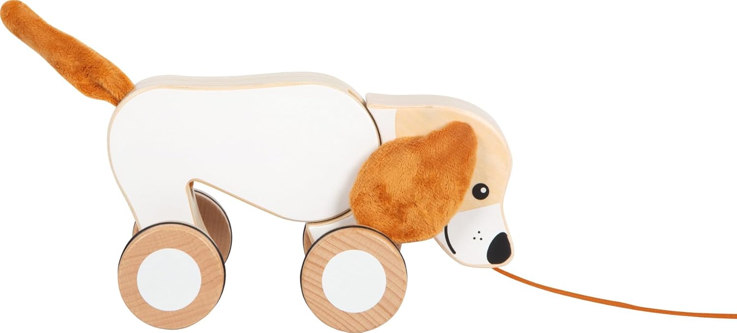 Small Foot - Small Foot - Houten Trekhond met Knisperende Oren