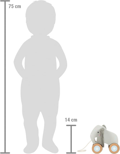Small Foot - Small Foot - Houten Trekolifant met Knisperende Oren