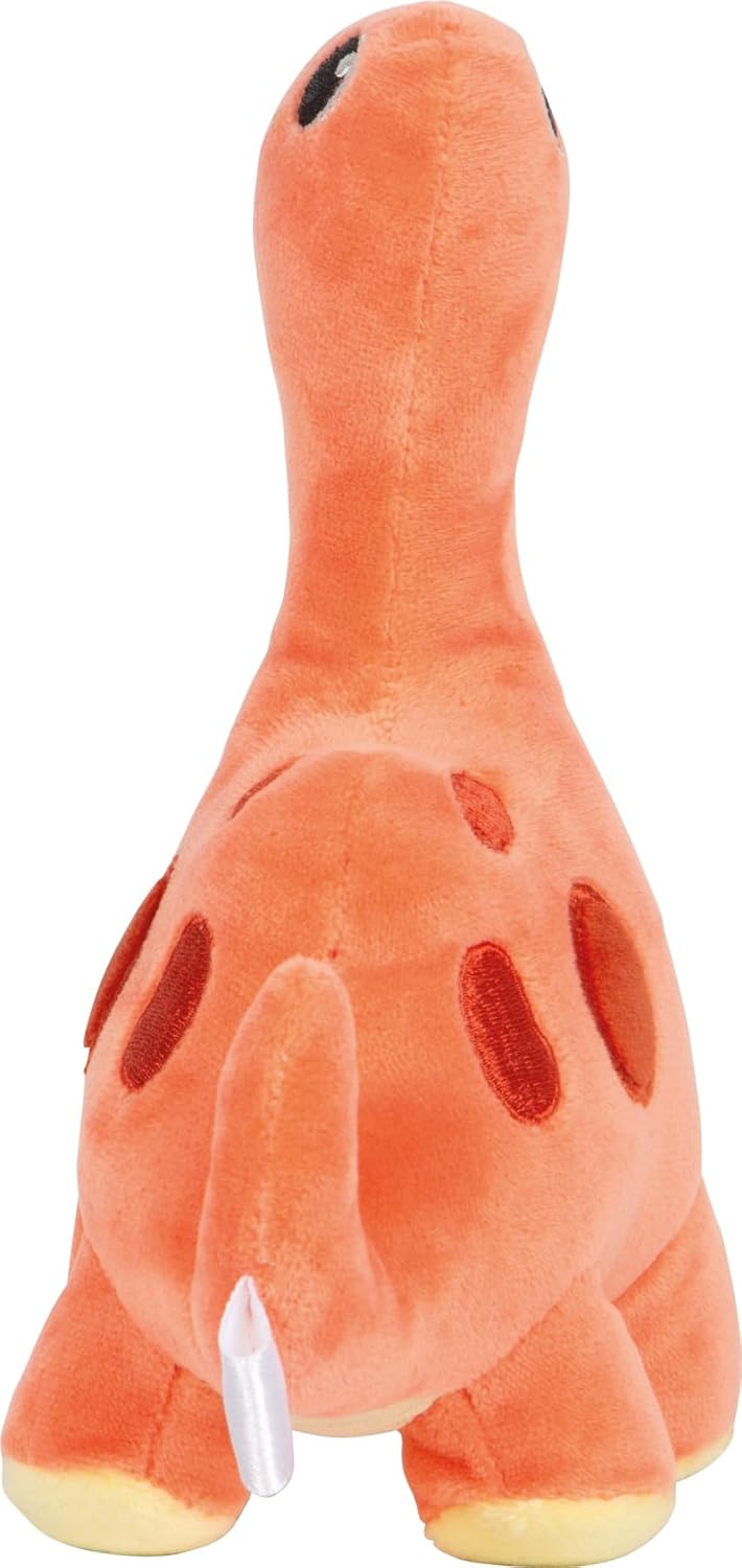 small foot knuffel dinosaurus rood "Dino", 19 cm, van pluche en ribfluweel, zachte knuffel als slaapmiddel, voor baby's en peuters, 12685