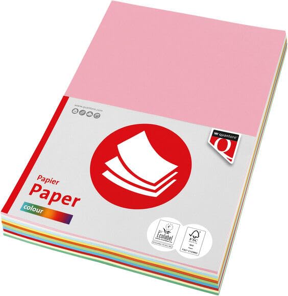 Quantore - Kopieerpapier Fastprint A4 120gr 10kleuren x10vel 100vel
