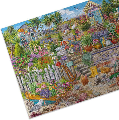 Gibsons Beachcomber's Garden 250XL Piece Jigsaw Puzzle | Beautiful Colourful Jigsaw Extra Large Piece Puzzle for Adults | Sustainable Premium 100% Recycled Board Great Gift for Adults Gibsons Games