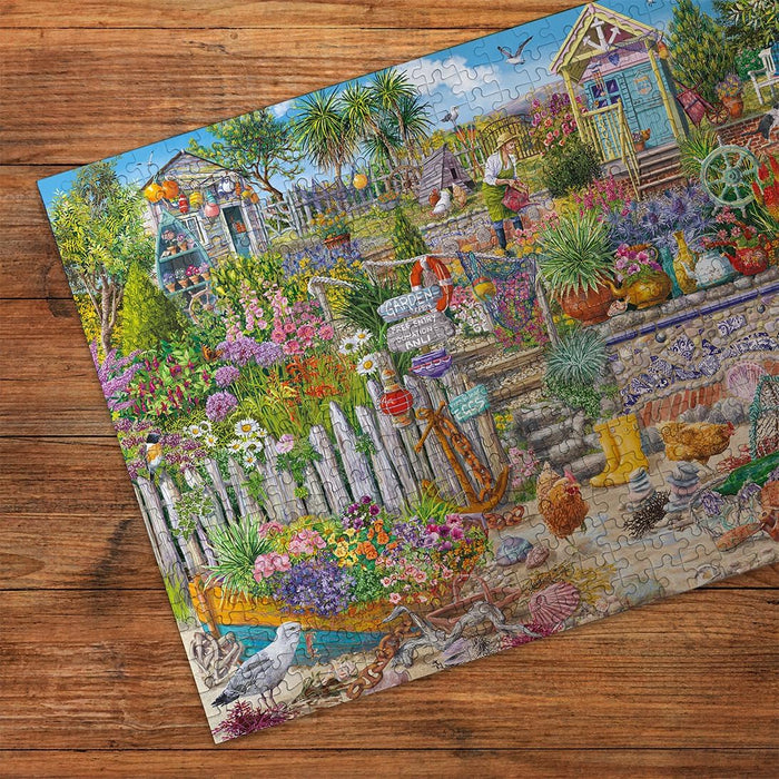 Gibsons Beachcomber's Garden 250XL Piece Jigsaw Puzzle | Beautiful Colourful Jigsaw Extra Large Piece Puzzle for Adults | Sustainable Premium 100% Recycled Board Great Gift for Adults Gibsons Games