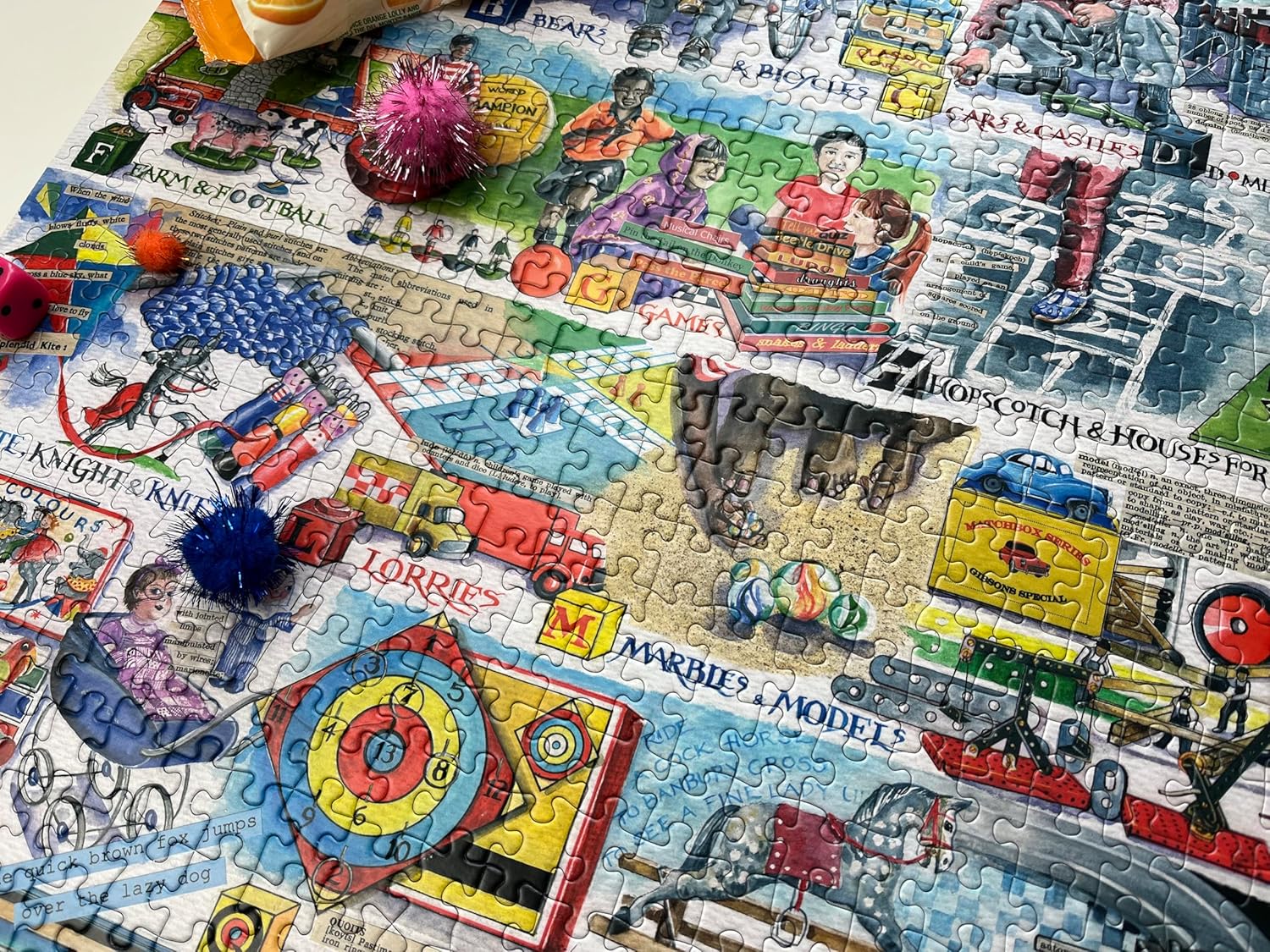 Space Hoppers & Scooters | 1000 Piece Jigsaw Puzzle | Val Goldfinch | Nostalgic Toys Puzzle | Sustainable Puzzle for Adults | Premium 100% Recycled Board | Great Gift for Adults | Gibsons Games