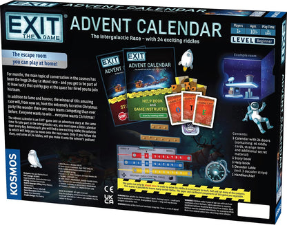 EXIT: The Game - Advent Calendar - The Intergalactic Race | Holiday Escape Room | 24 Days of Riddles | Christmas Traditon | Space Game