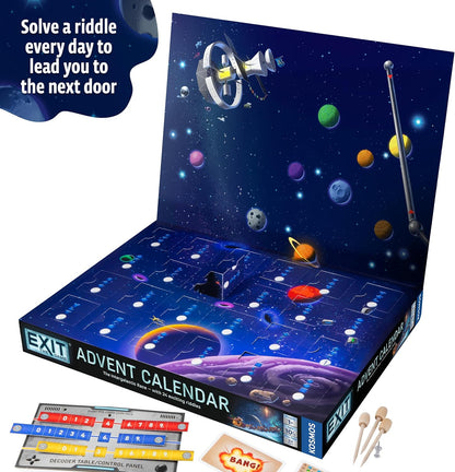 EXIT: The Game - Advent Calendar - The Intergalactic Race | Holiday Escape Room | 24 Days of Riddles | Christmas Traditon | Space Game
