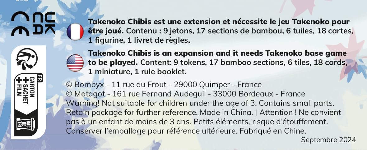 Bombyx - Takenoko Chibis Refresh - Board Game Expansion - Ages 8 Plus - 2-4 Players - 45-60 Minutes Playing Time
