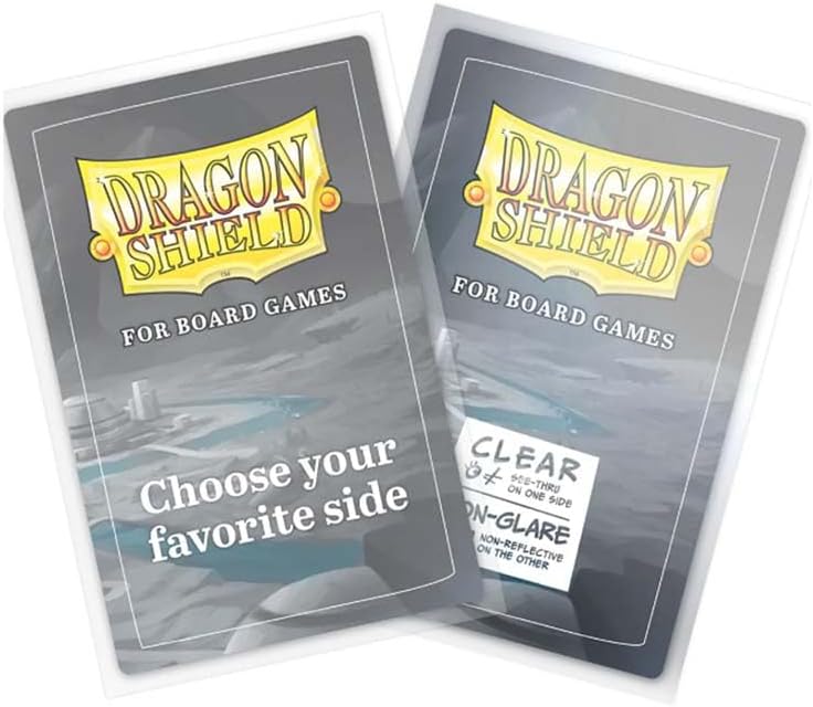 Dragon Shield Board Game Sleeves | Non-Glare Card Sleeves for Tabletop Games | Durable, Smooth Shuffle Feel & Acid-Free, Compatible with Gloomhaven, Wingspan & More | Oversize - 1 Pack