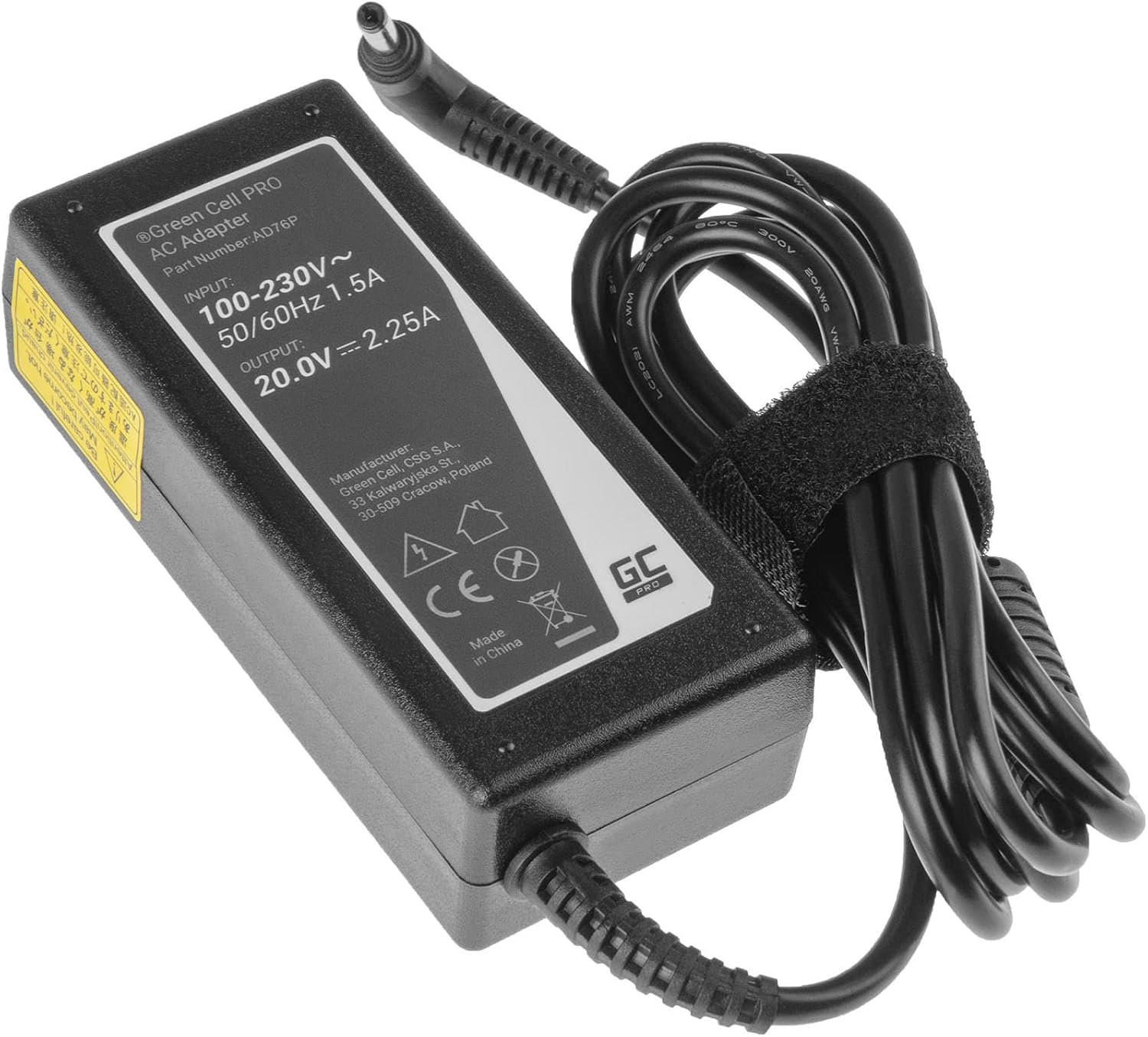 Green Cell AD76P Adattatore e invertitore Interno 45 W Nero