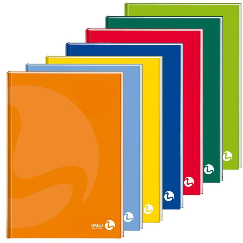 BM 0105366 - QUADERNO Cartonato A5 80gr 96fg+1 1rigo Color 80