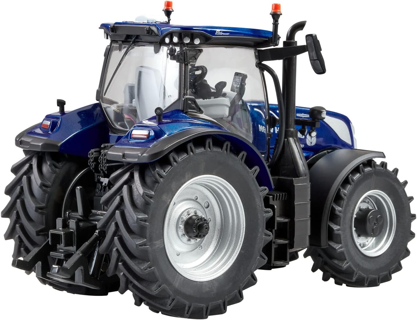 New Holland T7.300 Blue Power Tractor Replica, New Holland Tractor Replica Compatible with 1:32 Scale Farm Animals and Toys, Suitable for Collectors & Children from 3 Years