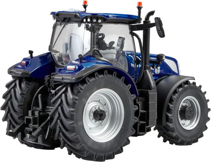 New Holland T7.300 Blue Power Tractor Replica, New Holland Tractor Replica Compatible with 1:32 Scale Farm Animals and Toys, Suitable for Collectors & Children from 3 Years
