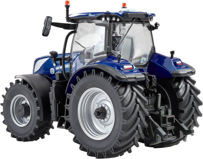 New Holland T7.300 Blue Power Tractor Replica, New Holland Tractor Replica Compatible with 1:32 Scale Farm Animals and Toys, Suitable for Collectors & Children from 3 Years