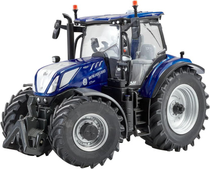 New Holland T7.300 Blue Power Tractor Replica, New Holland Tractor Replica Compatible with 1:32 Scale Farm Animals and Toys, Suitable for Collectors & Children from 3 Years