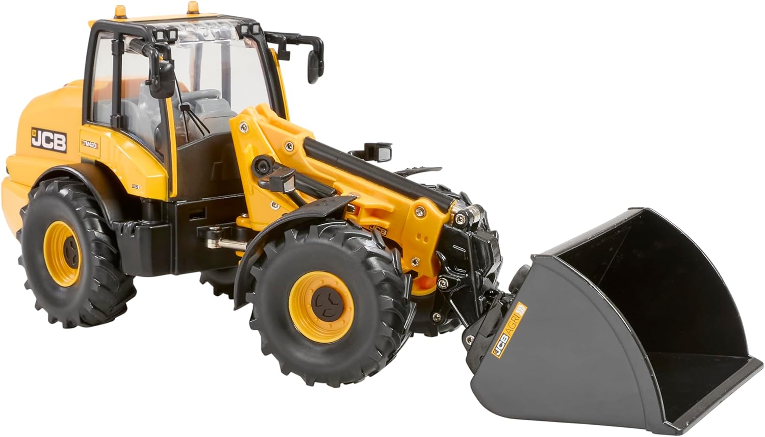 Britains JCB TM420S - Cargador telescópico con Ruedas (réplica a Escala 1:32) - Vehículo de Juguete Tractor de Metal Moldeado y plástico - JCB para niños de 3 años y más