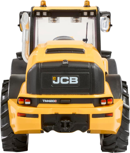 Britains JCB TM420S - Cargador telescópico con Ruedas (réplica a Escala 1:32) - Vehículo de Juguete Tractor de Metal Moldeado y plástico - JCB para niños de 3 años y más