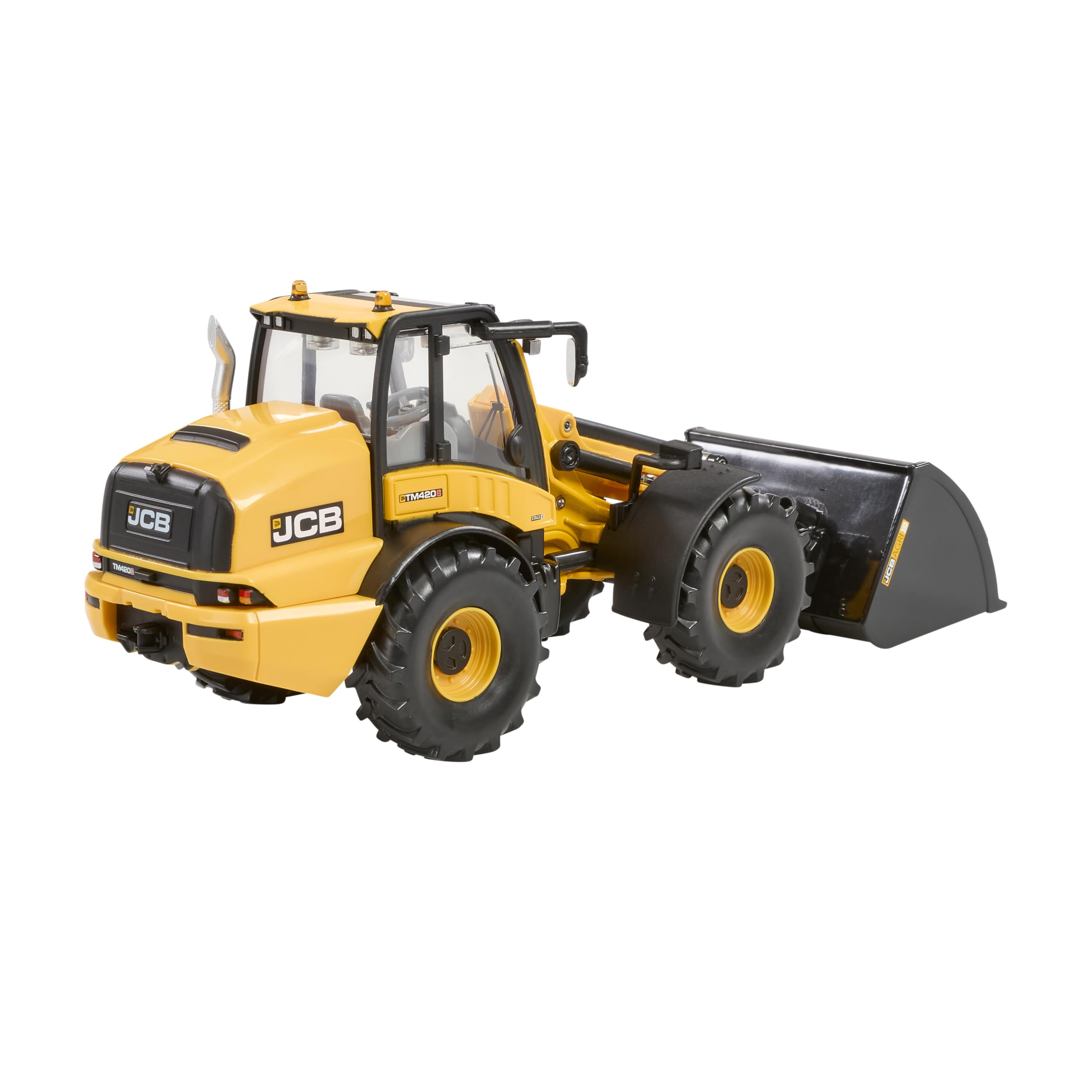 Britains JCB TM420S - Cargador telescópico con Ruedas (réplica a Escala 1:32) - Vehículo de Juguete Tractor de Metal Moldeado y plástico - JCB para niños de 3 años y más