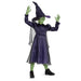 Wicked Elphaba Kids Fancy Dress, Includes Detailed Hat and Outfit with Mesh Cape, Officially Licensed, Comfortable and Detailed Design, Inspired by Elphaba's Classic Look, for Ages 3-4, 4-6